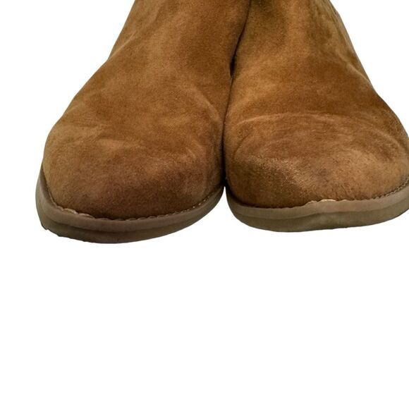 Brown Wedge Heel Ankle Booties Women's Casual Fashion Boots - Picture 9 of 11